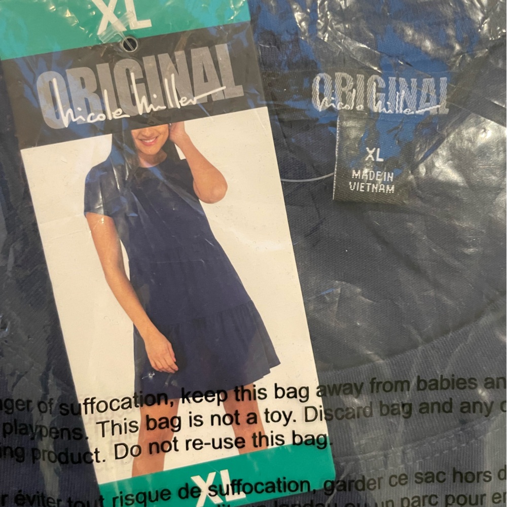 FINAL MARKDOWN!! NWT NAVY Nicole Miller Tiered Dress, Size XL